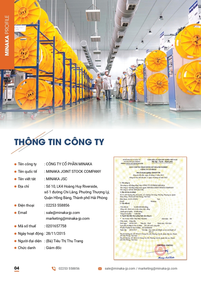 Công Ty Cổ Phần Minaka